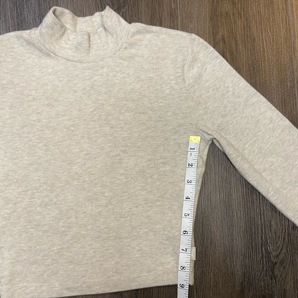 TNA Cropped Mockneck Cream Sweater. Size Small. - Picture 6 of 16